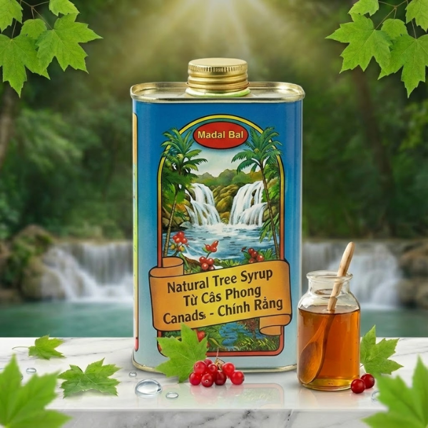Combo 2 sản phẩm Siro Detox Neera Madal Bal Natural Tree Syrup Canada - Chính Hãng Thanh Lọc Cơ Thể, 1L