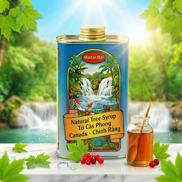 Siro Detox Neera Madal Bal Natural Tree Syrup Canada - Chính Hãng Thanh Lọc Cơ Thể, 1L